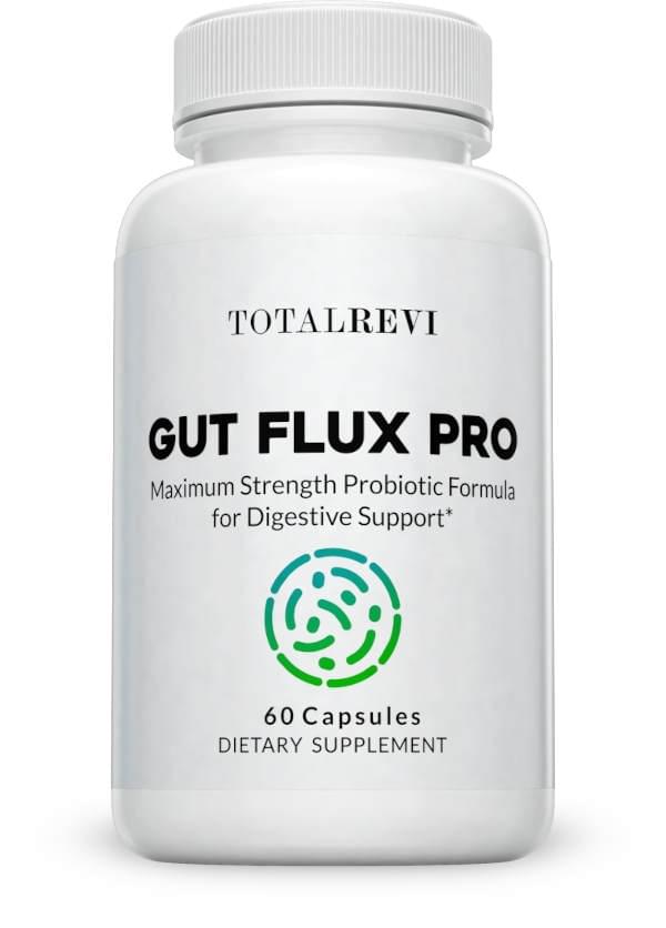 Gut Flux Pro probiotic supplement bottle