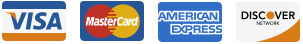 Accepted payment methods: Visa, Mastercard, American Express, Discover