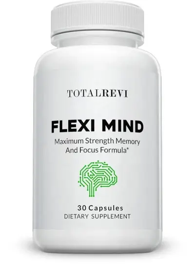 Flexi Mind brain supplement bottle